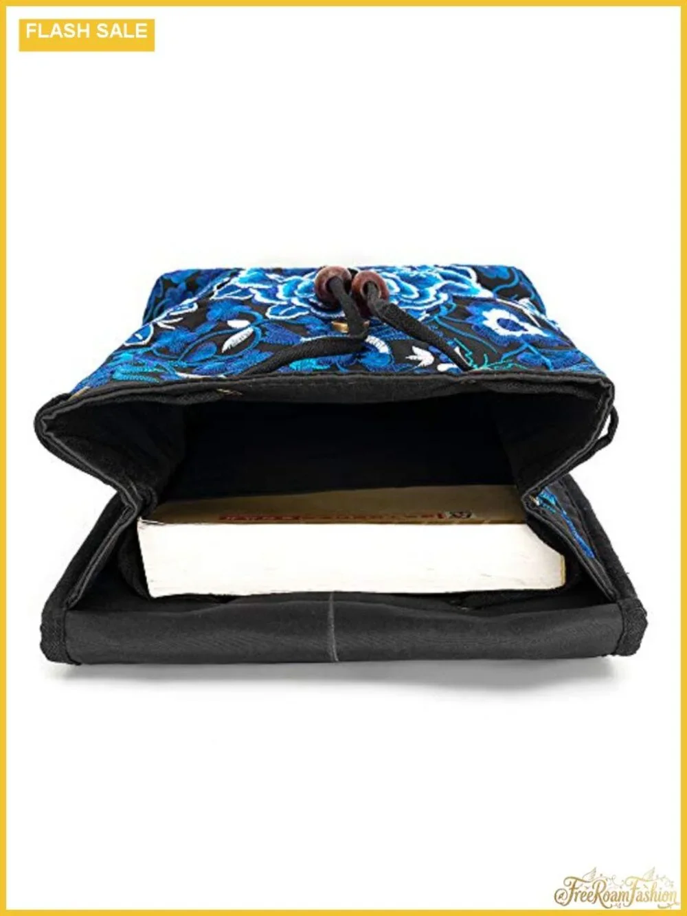 Canvas Embroidered Boho Backpack Purse Women Travel Shoulder Bag